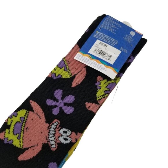 NWT Nickelodeon Sponge Bob Square Pants 2-Pairs UNISEX Casual Crew Socks Size 6- - Picture 5 of 9